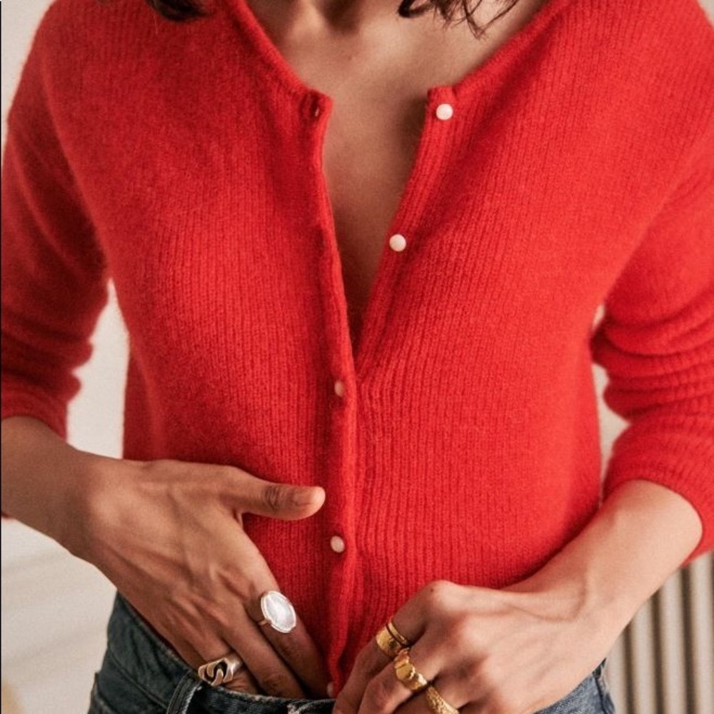 NWOT Sezane Red Sweater